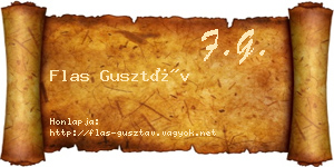 Flas Gusztáv névjegykártya